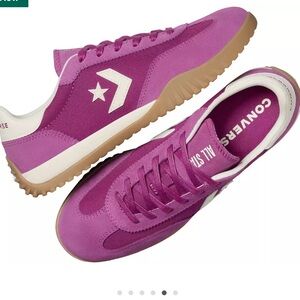 Converse All Star Run Star Purple‎ White Trainers Sneakers Women’s 7 NWT Suede